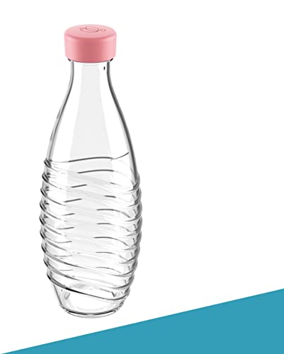 SodaNature® 2X Premium Flaschendeckel für SodaStream Crystal Flaschen | Hochwertige Deckel in wunderschönen Farben | Auslaufsicher & spülmaschinenfest | Zubehör in edler Geschenkverpackung (Rosa) von SodaNature