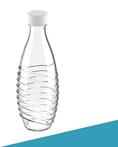 SodaNature® 2X Premium Flaschendeckel für SodaStream Crystal Flaschen | Hochwertige Deckel in wunderschönen Farben | Auslaufsicher & spülmaschinenfest | Zubehör in edler Geschenkverpackung (Weiß) von SodaNature