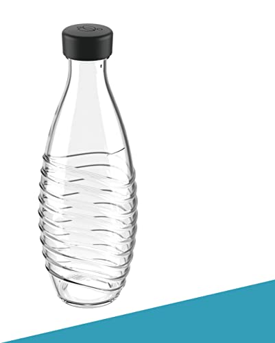 SodaNature® 2x Premium Flaschendeckel für SodaStream Crystal Flaschen | Hochwertige Deckel in wunderschönen Farben | Auslaufsicher & spülmaschinenfest | Zubehör in edler Geschenkverpackung (Anthrazit) von SodaNature