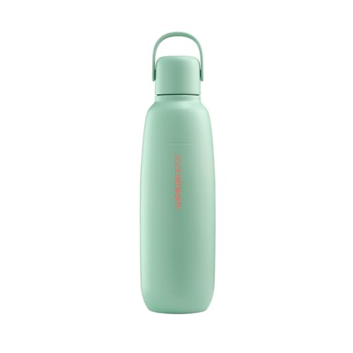 SodaStream 0,9L Fizz&go COOL Metallflasche Mint | Spülmaschinengeeignet | Kompatibel mit Duo, E-Duo, Terra UVM. | Hält bis zu 12 Stunden warm & kalt | BPA-frei | 1er-Pack von SodaStream