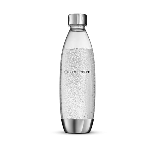SodaStream 1L Kunststoffflasche Fuse mit Edelstahl-Elementen, 1er-Pack von SodaStream