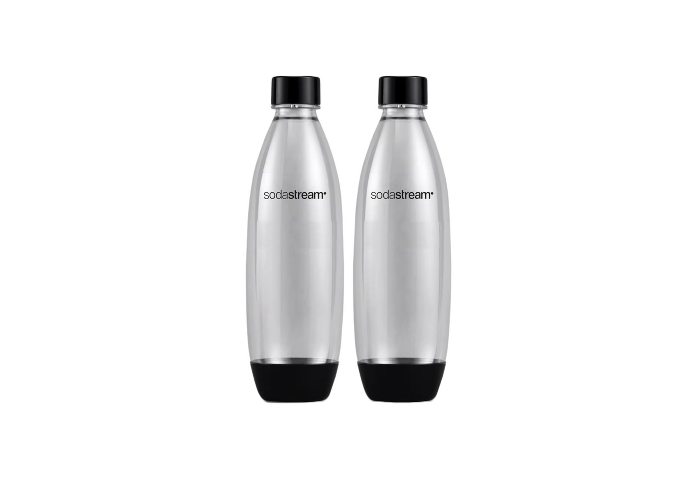 SodaStream Trinkflasche Flaschen SodaStream Fuse Black (geeignet für SodaStream), 2 x 1 l von SodaStream