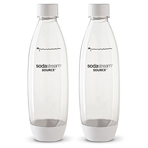 Sodastream 1l Carbonating Bottles - Fit to Source/Genesis deluxe Makers (Twin Pack) (White) by SodaStream von SodaStream