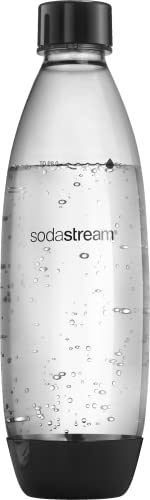 Sodastream Fuse 1L wiederverwendbare Sprudelwasserflasche, Mehrzweck, UV-beständig, spülmaschinenfest, BPA-frei, Schwarz von SodaStream