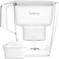 Sodapop 10029101 Wasserfilter 3l Weiß, Transparent von Sodapop