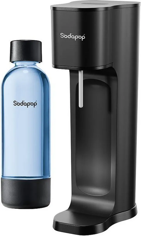 Sodapop Joy Eco Wassersprudler Trinkwassermacher Wassersprudler Schwarz Flasche B-Ware von Sodapop
