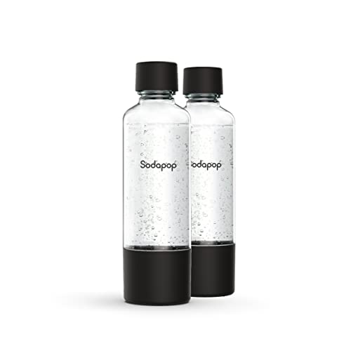 Sodapop PET-Flaschen-Set Logan, Ersatzflaschen ausschließlich für Sodapop Wassersprudler Logan, BPA frei, 2X 850 ml von Sodapop