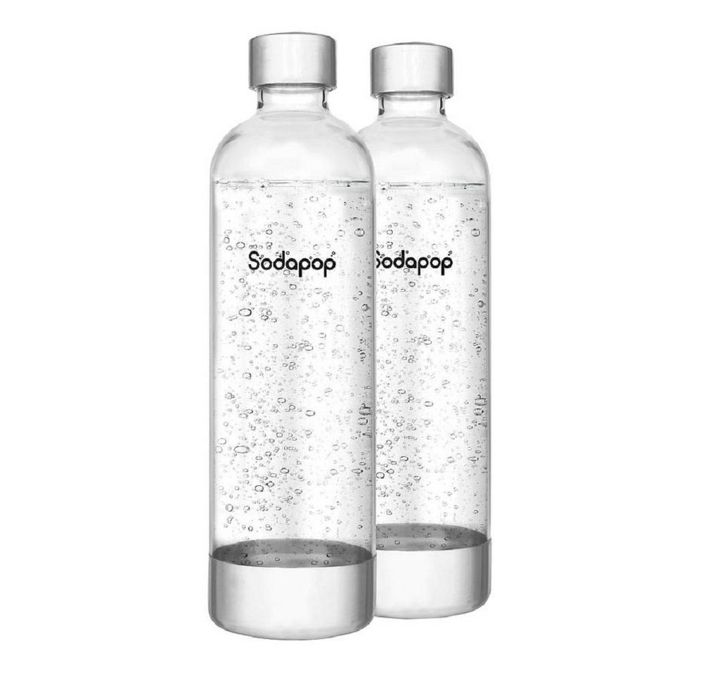 Sodapop Wassersprudler Flasche PET-Flaschen 0,85L 2er-Set für Cooper, (Set, 2-tlg., 2x Flasche), geruchs- und geschmacksneutral von Sodapop