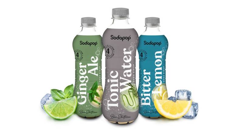 Sodapop Trinkflasche BAR Edition Sirup 3er Set (je 1 Flasche), Immer verdünnen! von Sodapop
