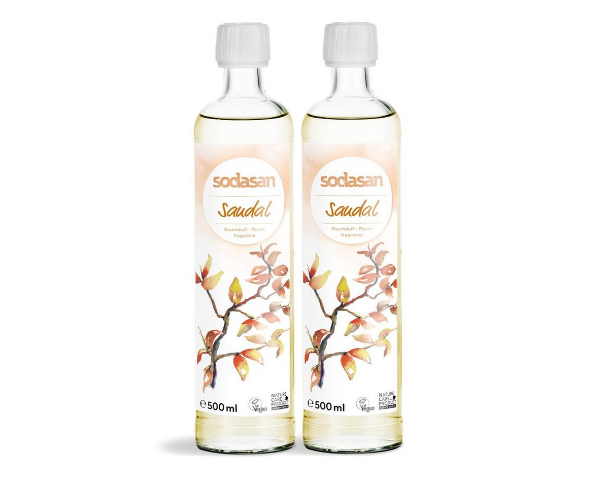 Sodasan Raumduft Sodasan Raumduft Sandal Nachfüller 0,5L Lufterfrischer (2er Pack) von Sodasan