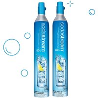 Sodastream - Set mit 2 60l co2-gas-nachfüllflaschen für vergaser 2 x cylindre gaz von Sodastream