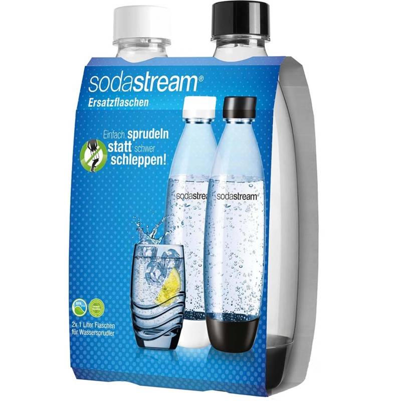 SodaStream Kunststoffflasche Fuse 1 l Schwarz/Weiß 2er-Pack SodaStream Kunststoffflasche Fuse 1 l Schwarz/Weiß 2er-Pack von Sodastream