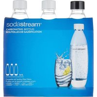 SodaStream Molten Flaschen für Source, Play, Power, Spirit, Fizzi und Genesis Carbonator, 1 Liter, 3er-Pack of 3 (3 x 1 L) von Sodastream