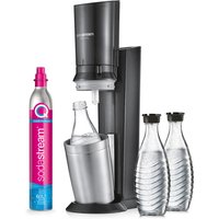 SodaStream Wassersprudler "Crystal 3.0 - Vorteilspack", (Set, 5 tlg.), mit Quick Connect CO2-Zylinder und 3x Glaskaraffe 0,7 L von Sodastream