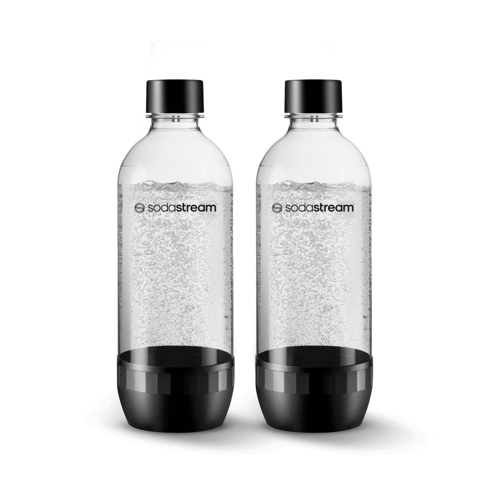 Sodastream Flasche Kunststoff 1 L Classic DWS schwarz 2 Stück von Sodastream