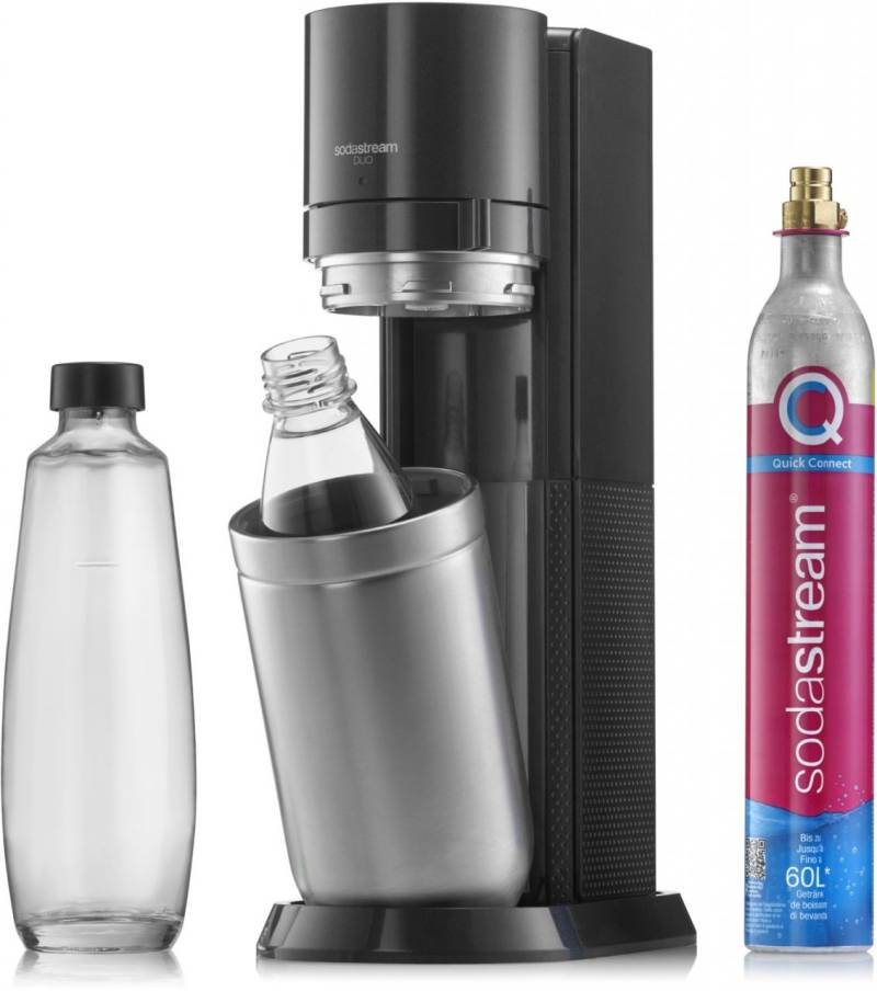 Sodastream Trinkwassersprudler Duo schwarz für Glas- und PET-Flasche von Sodastream
