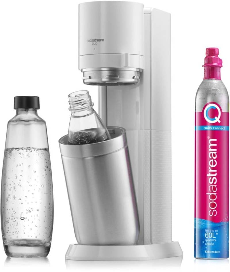 Sodastream Trinkwassersprudler Duo weiß für Glas- und PET-Flasche von Sodastream