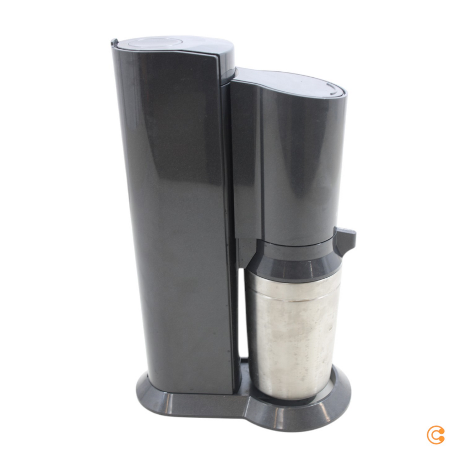 B-Ware Sodastream Wassersprudler Crystal 3.0 Titan Schwarz Glaskaraffe Siehe Text/Foto von Sodastream