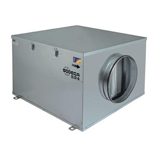 Luftfilterbox für rechteckige und runde Leitungen, Modell Cjfilter-125-G4, 125 mm Öffnung, G4 Filter, 53 x 64 x 37 cm (Referenznummer: 1024105) von Sodeca