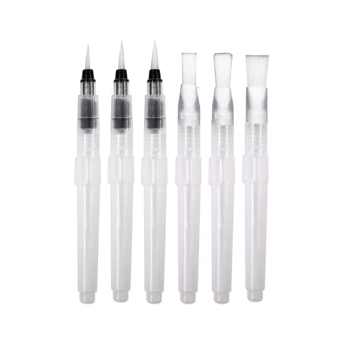 LOOLIPO – Wassertankpinsel – 6 Pinsel mit feinen Spitzen und Pinseln – Kreativmaterialien – Pinsel – Kreativset – Kreativset – Hobby – Handarbeit – L720000 von Sodertex