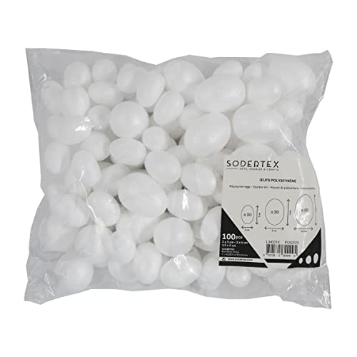 Sodertex L340010 Styropor-Eier, Weiß, 100 Stück Sodertex L340010 Styropor-Eier, Weiß, 100 Stück von Sodertex