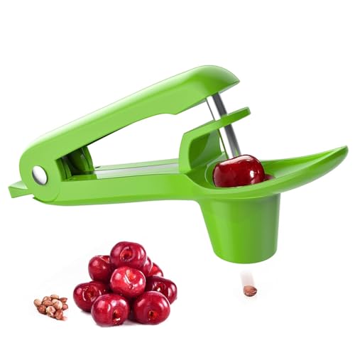 SoeUyd Kirschentkerner,Kirschkernentferner,Edelstahl Entkerner Kirschen,Kirschentsteiner Obstentkerner Corer Entferner,Hand Fruit Entkernen,Kirschenentkerner,für Obst,Kirsche Obstbeere von SoeUyd