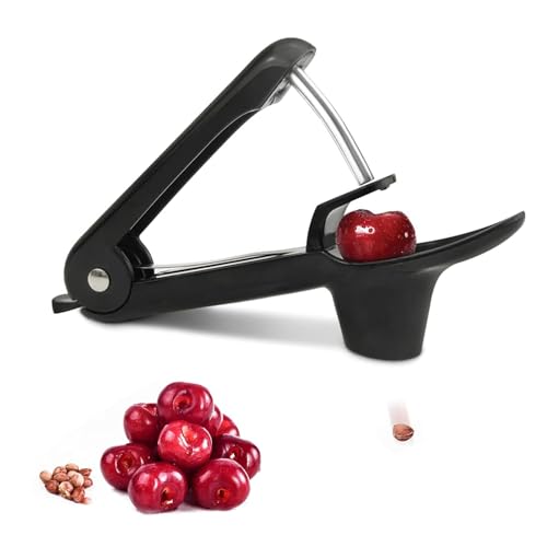 SoeUyd Kirschentkerner,Kirschkernentferner,Edelstahl Entkerner Kirschen,Kirschentsteiner Obstentkerner Corer Entferner,Hand Fruit Entkernen,Kirschenentkerner,für Obst,Kirsche Obstbeere von SoeUyd