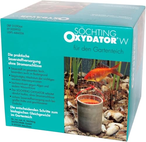 Söchting Oxydator W | Sauerstoffgenerator für Teiche bis 4000 Liter | Effektive Belüftung und Wasseraufbereitung für gesundes Teichwasser & Fischtleben von Söchting Biotechnik