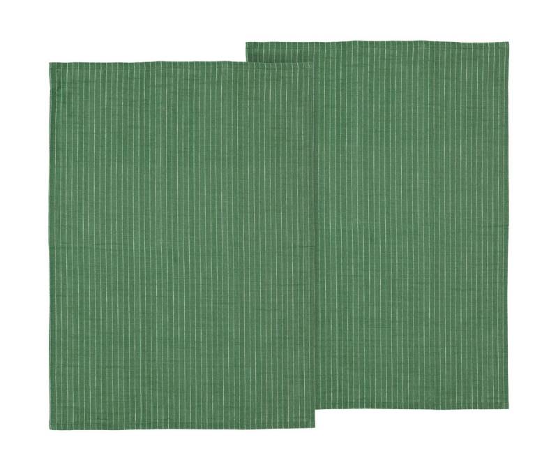 Geschirrtuch 2er-Set Organic Line grün von Södahl