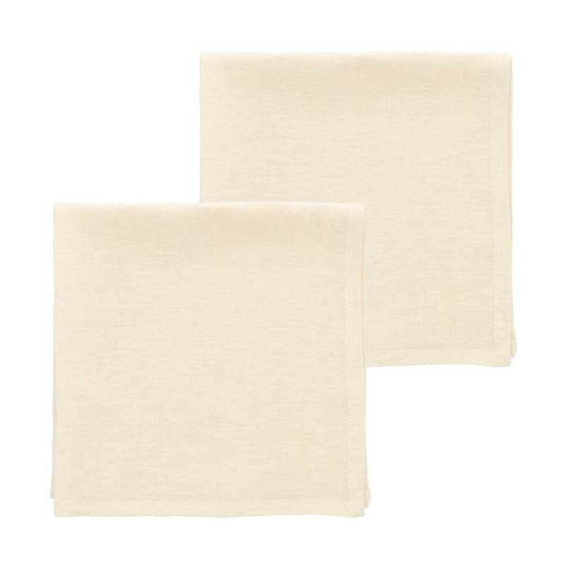 Servietten 2er-Set Pure Linen Ecru von Södahl