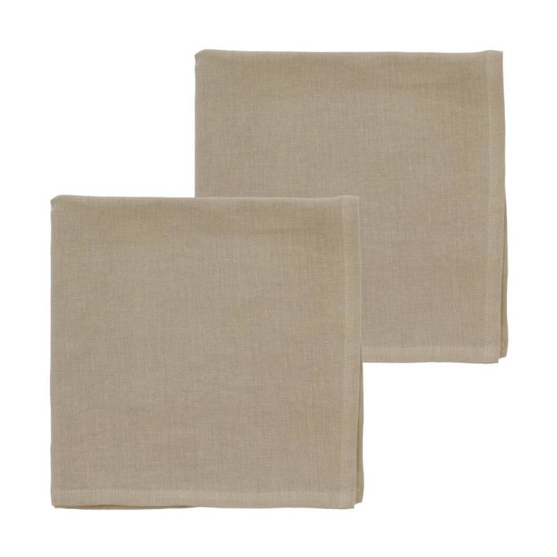 Servietten 2er-Set Pure Linen Nature von Södahl