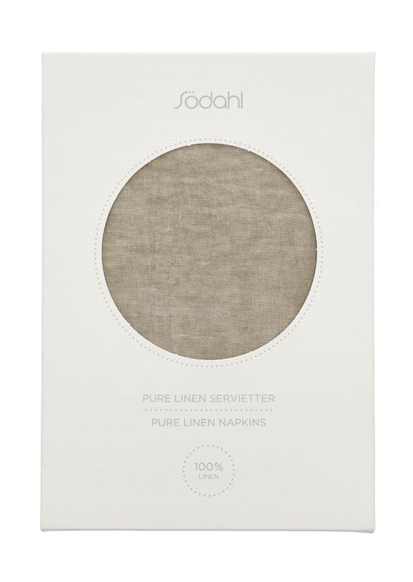 Södahl Servietten 2er-Set Pure Linen Nature von Södahl