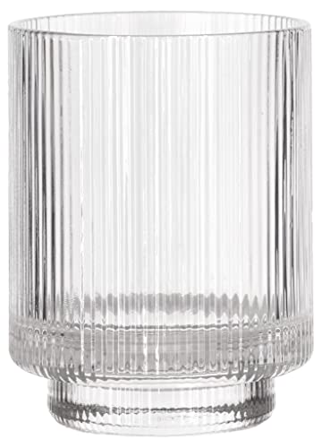 Södahl Clarity Zahnbürstenhalter, Zahnputzbecher aus Glas fürs Badezimmer, Durchm. 8 cm, Höhe 10,3 cm, Klar von Södahl