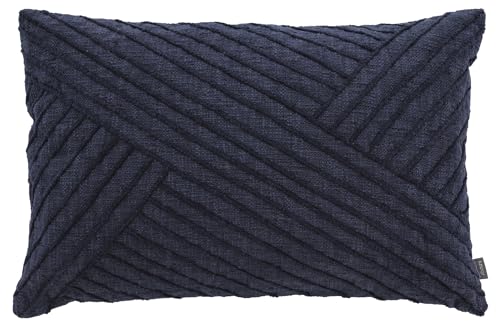 Södahl Diagonal Kissen, Sofakissen/Dekokissen aus 100% Baumwolle, 40 x 60 cm, Indigo von Södahl