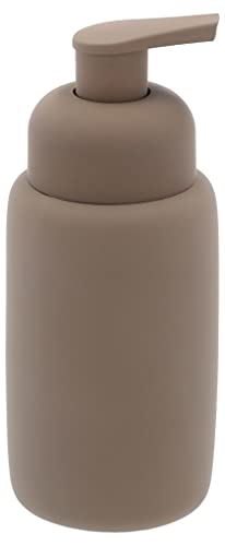 Södahl Mono Seifenspender fürs Badezimmer, Durchmesser 6,5 cm, Höhe 16 cm, 270 ml, Taupe von Södahl