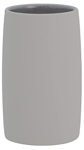Södahl Mono Zahnputzbecher, Zahnbürstenhalter aus Keramik, Durchmesser 6,5 cm, Höhe 11 cm, Grau von Södahl