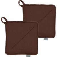 Södahl - Soft Topflappen, 20 x 20 cm, coffee brown (2er-Set) von Södahl