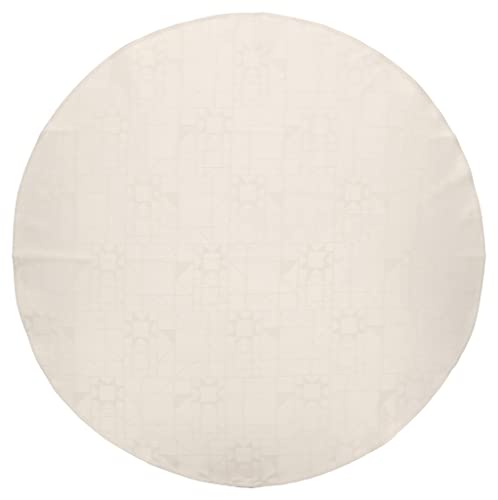 Södahl Star Damast Christbaum-Teppich, Durchmesser 120 cm, Beige von Södahl