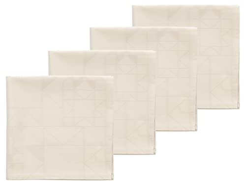 Södahl Star Damast Servietten 4er-Set, 45 x 45 cm, Beige von Södahl