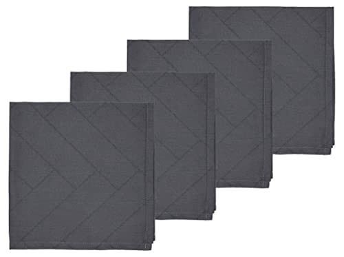 Södahl Tiles Damask Servietten 4er-Set, 45 x 45 cm, Ash von Södahl