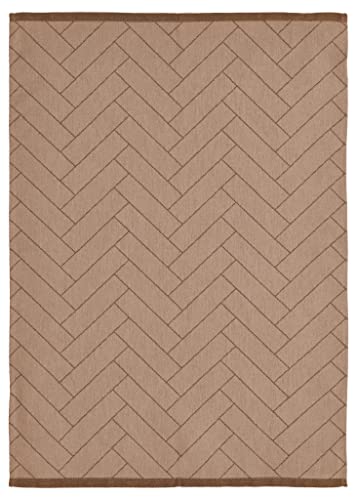 Södahl Tiles Geschirrtuch aus 100% Baumwolle, 50 x 70 cm, Light Brown von Södahl
