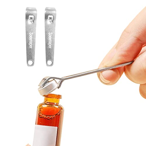 Soeenaper Mini Flaschenöffner Botox Fläschchen Öffner Phial Cap Remover Oral Liquid Cap Lifter Klinik Krankenhaus Medizin Flaschenöffner Soad Bier Dosen Getränke Öffner Einfach Klein Stark (2 PCS) von Soeenaper