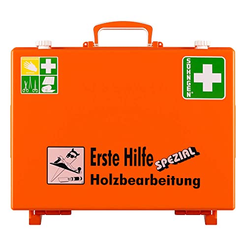 SÖHNGEN Erste-Hilfe-Koffer Holzbearbeitung, Art.-Nr. 360104 | Verbandskasten | Notfallkoffer | Erste Hilfe Kasten von Söhngen