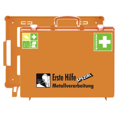 Verbandkasten SPEZIAL MT-CD Metallverarbeitung, orange von Söhngen