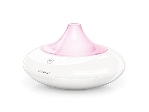 Soehnle Design Aroma Diffuser Ravenna in Weiß mit Ultraschallvernebelungstechnik, Zerstäuber für eine Beduftung mit Wasser und Duftöl, Diffuser mit Farbwechsel von Soehnle