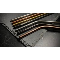 Metall Strohhalme/Trinkhalme Personalisiert Graviert Metall Strohhalme/Trinkhalme Personalisiert Graviert von SoelStore