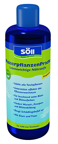 Söll 80563 WasserpflanzenPracht Düngepräparat für Teichpflanzen 500 ml - phosphatfreies Teichpflegemittel mit Eisen und Titan zum Düngen von Wasserpflanzen Seerosen Teichrosen im Gartenteich von Söll