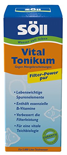 Söll 81356 VitalTonikum, 500 ml - Teichpflegemittel/Wasseraufbereiter mit Vitaminen und Spurenelementen für bessere Selbstreinigungskraft und Vitalität der Fische, optimal für den künstlichen Teich von Söll