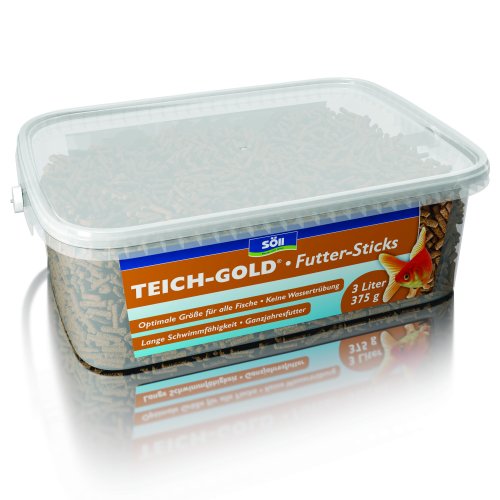 Söll 81447 TEICH-GOLD Futter-Sticks (7,5 L) - Hauptfutter/ Ganzjahresfutter zum Füttern von Teichfischen im Fischteich, Gartenteich - gesunde Ernährung - starke Abwehrkräfte - lange Schwimmfähigkeit von Söll