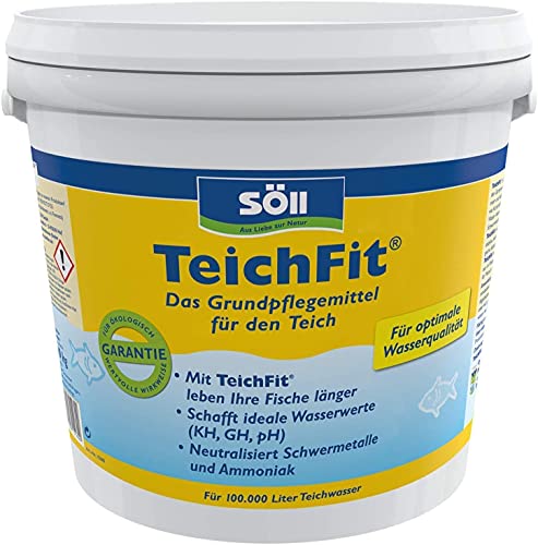 Söll 81739 TeichFit Grundpflegemittel für den Teich 5 kg - ganzjährig anwendbarer Wasseraufbereiter Stabilisator für Teichwasser im Gartenteich Fischteich Koiteich Schwimmteich von Söll